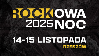 grafika promująca wydarzenie Rockowa Noc